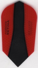 Slim Red RETINA-X Dart Flights: 3 per set