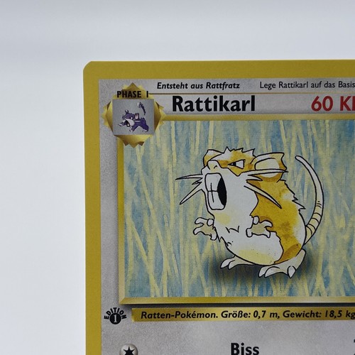 1st Edition Raticate (Rattikarl) 40/102 - NM - German WotC Base Set Pokemon Card - Picture 2 of 12