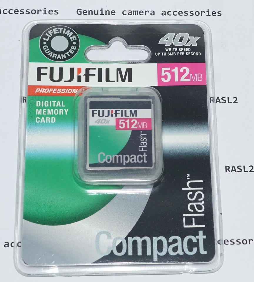 Genuine FujiFilm 512MB Compact Flash CF Memory Card For FinePix S5 S3 S2 S1 Pro - Image 2 of 4