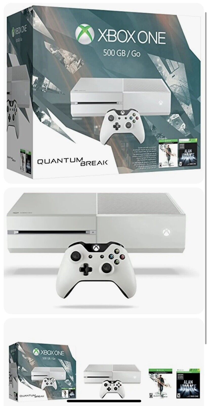 Xbox One Console 500 GB White Quantum Break Special Edition – OPEN BOX