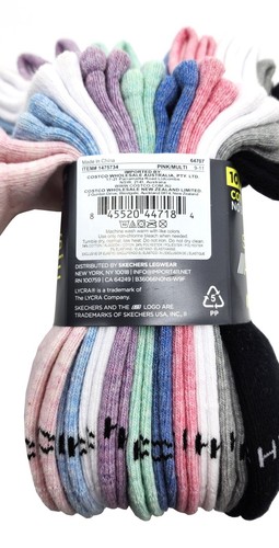 10 x Skechers Ladies Women No Show Liner Non-slip Heel Grip Active Sports Socks - Picture 18 of 20