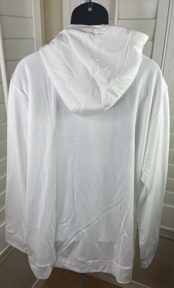 Sudadera con capucha Under Armour UA Big Logo blanca polar 1379743 100 - 3XLT para hombre - nueva con etiquetas $60 Foto 4 de 4
