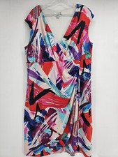 Womens London Style Collection Dress Size 20W Beautiful Artsy Comfortable 