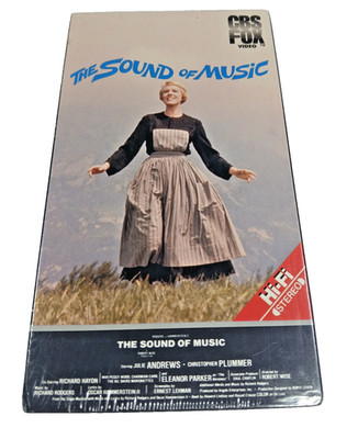 The Sound Of Music SEALED watermark VHS 2-Tapes 1986 CBS Fox Video Julie Andrews