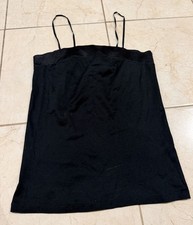 Hanro Black Strappy Tank Top Sz M EUC
