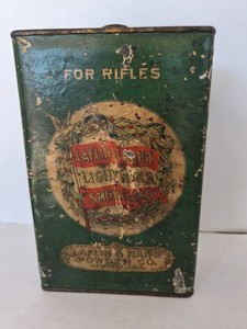 Vintage Laflin & Rand Powder Co. Empty Tin Can Rifle Gun Advertising NY USA