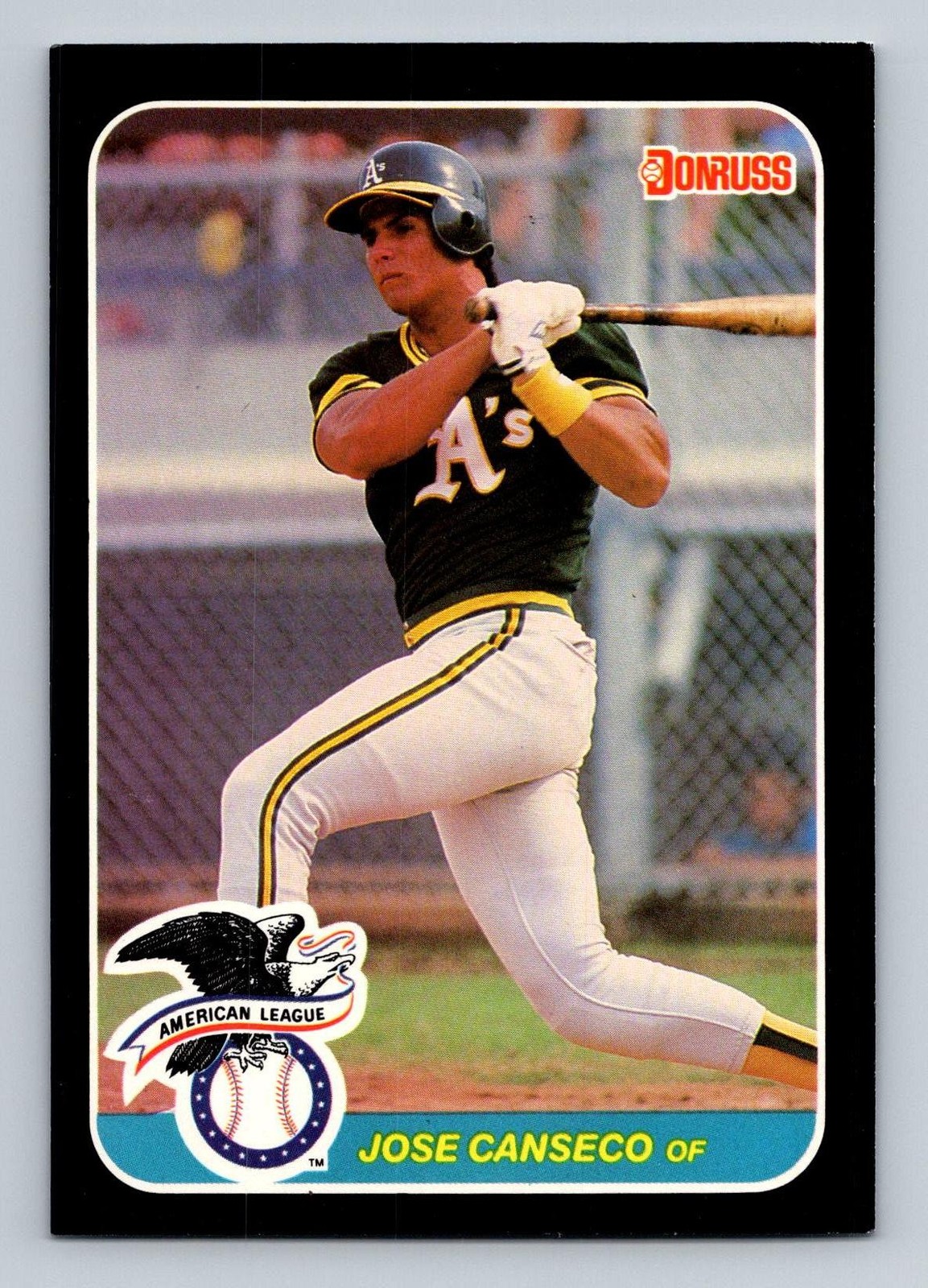 1987 Donruss All-Stars 3x5 #21 Jose Canseco 3x5