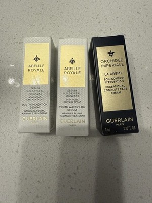 BNW Guerlain Abeille Royale Serum & Orchidee Imperiale La Creme, Set Of 3 Sample