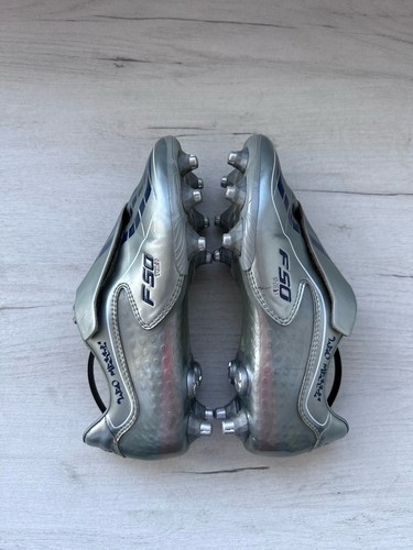 Adidas +F50.9 Tunit FG Silver Football Soccer Cleats Boots Messi US8 1/2 UK8