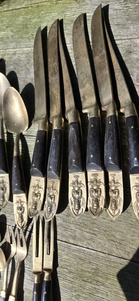 Juego de cubiertos vintage MCM Siam Tailandia dorado - 22 piezas Foto 4 de 4