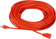 100 Foot 3-Prong Vinyl Indoor/Outdoor Extension Cord - 10 Amps, 1250 Watts, 125