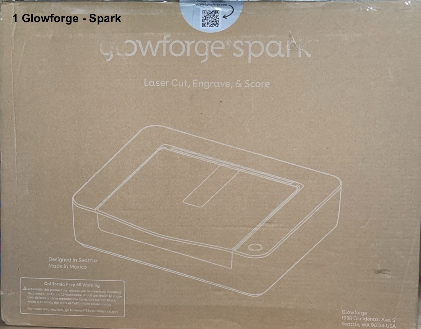 GlowForge Bundle - SPARK - AIR FILTER - MATERIALS - New in Box