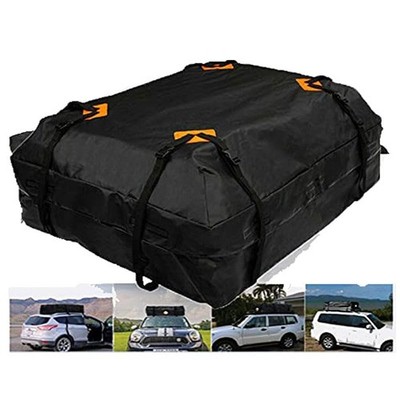 Auto Dachtasche 15 kubische Füße Top Cargo Carrier 420D Oxford Tuch mit 8Riem...