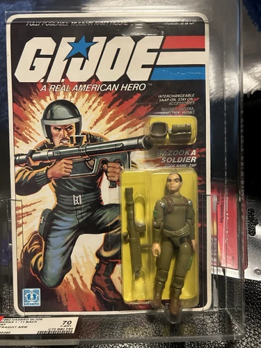 GI Joe 1982 ZAP 11-Back Straight Arm Factory Sealed MOC Vintage Graded Afa 70