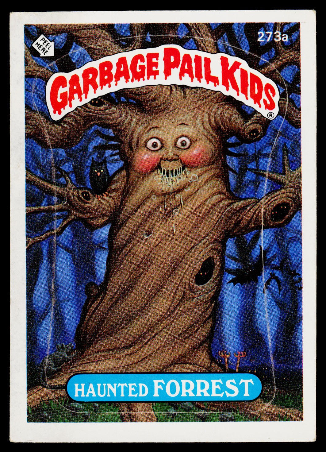 Haunted FORREST #273a 1987 Garbage Pail Kids trading card — raw and PSA graded price guide