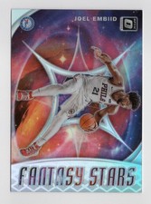 Joel Embiid 2019-20 Panini Optic Fantasy Stars #3 Holo Prizm Parallel 76ers NM