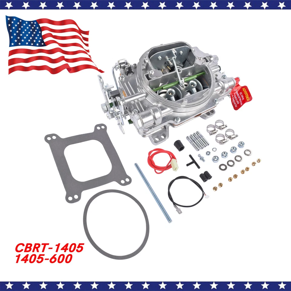 Brand New 1405 Carburetor Replace Edelbrock Performer 600 CFM 4 BBL Manual Choke - Image 3 of 4