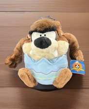 Looney Tunes Play By Play Tasmanian Devil Taz in Easter Egg Plush Vintage 1998