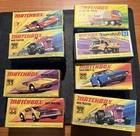 (8)  1971 1972 Matchbox Lesney Superfast BOX ONLY 7,25,33,44,63,65,25,63, NOS