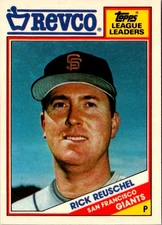 1988 Topps Revco League Leaders Rick Reuschel #13 San Francisco Giants