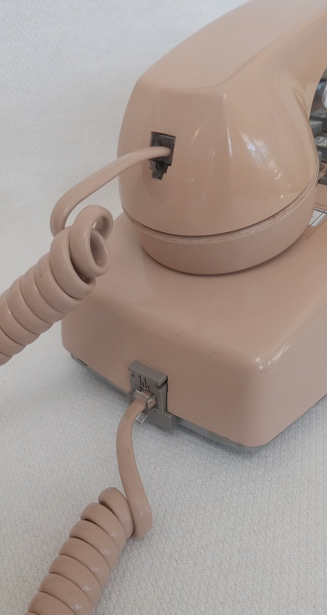 Analoge telefoon - Wandtelefoon - houten eikenhouten kast met