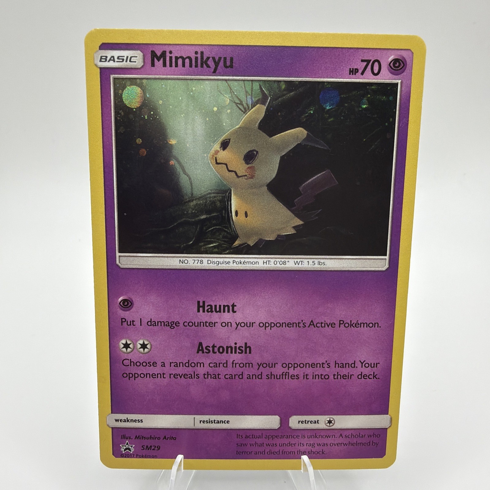 Mimikyu SM29 Sm Holo Pokemon 