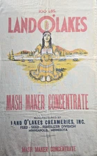 Vintage Land O' Lakes 'Mash Made Concentrate' Seed Sack
