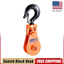 2 Ton Snatch Block With Swivel Hook 3 Sheave 38 Wire Rope Rollback Wrecker 2 Ton Snatch Block With Swivel Hook 3 Sheave 38 Wire Rope Rollback Wrecker