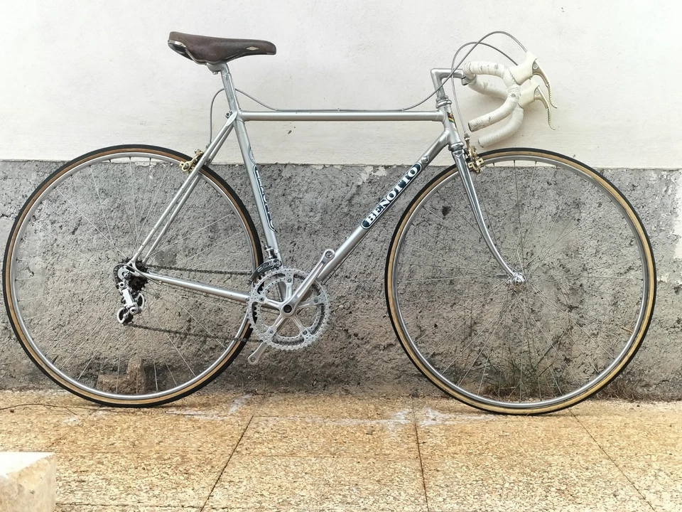Benotto Campagnolo Record Bici Da Corsa Taglia 53 Acciaio  Oro Eroica - Immagine 2 di 4