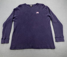 Vintage Polo Ralph Lauren Waffle Knit Thermal Shirt Men's XL Navy Blue USA Made