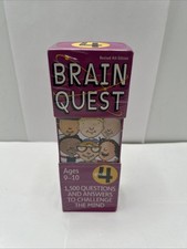 Brain Quest Grade 4 Challenge Mind with 1500 Questions  Answers Ages 9-10 New