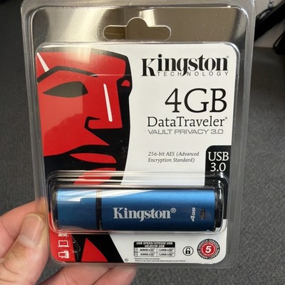 Sealed Kingston 4GB Thumb Drive Memory Stick Flash Drive DataTraveler USB 3.0