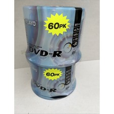 2 Playo DVD-R Recordable DVD Professional Grade 60 Count 4.7 GB 120 Min 16X New