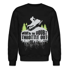 Snowmobile Throttle Out Crewneck Sweatshirt