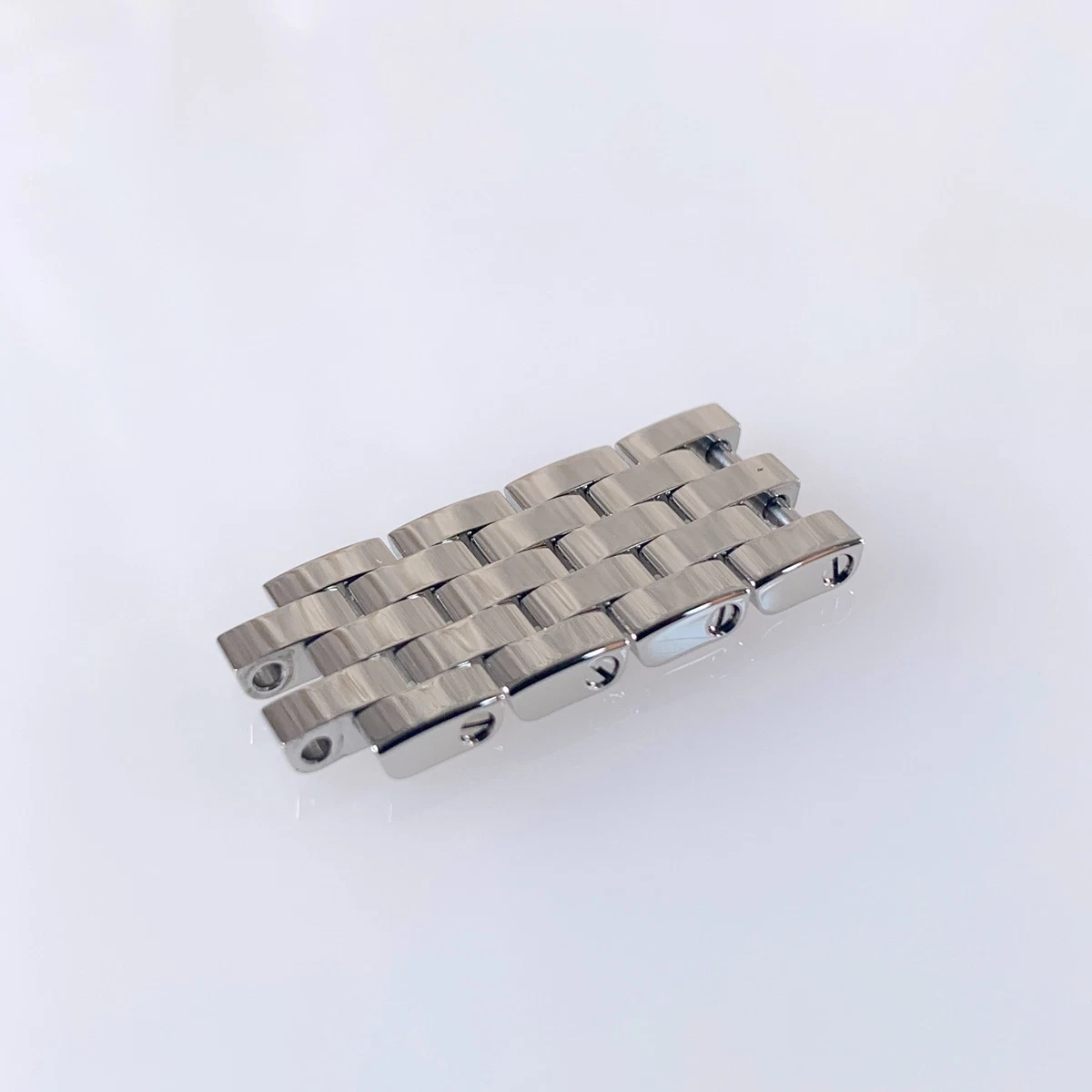 Cartier Santos Galbee two Tone  Bracelet Link Replacement 3 Links 12mm Cartier link for Santos Galbee steel/gold bracelet, New, V3  main image 3