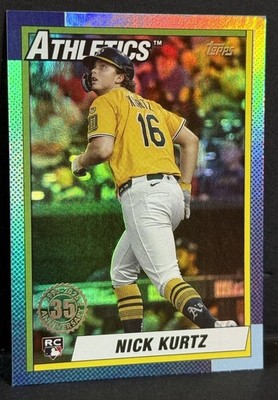 2025 Topps update ニック・カーツ　Nick z 2025 Topps Update Baseball MLB Athletics RC Nick Kurtz 35th