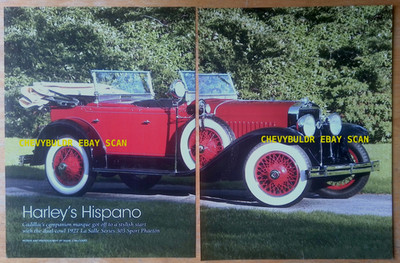 1927 La Salle Series 303 Sport Phaeton Info Article ''Harley's Hispano''