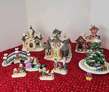 Walt Disney Christmas Porcelain Village Colle...