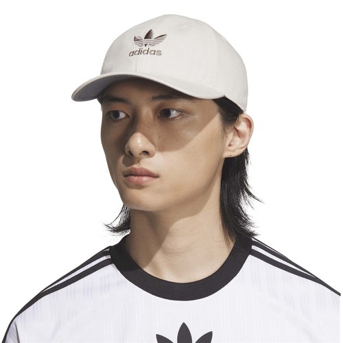 Men's adidas Originals Off White Washed Adjustable Hat - 第 4/4 張圖片