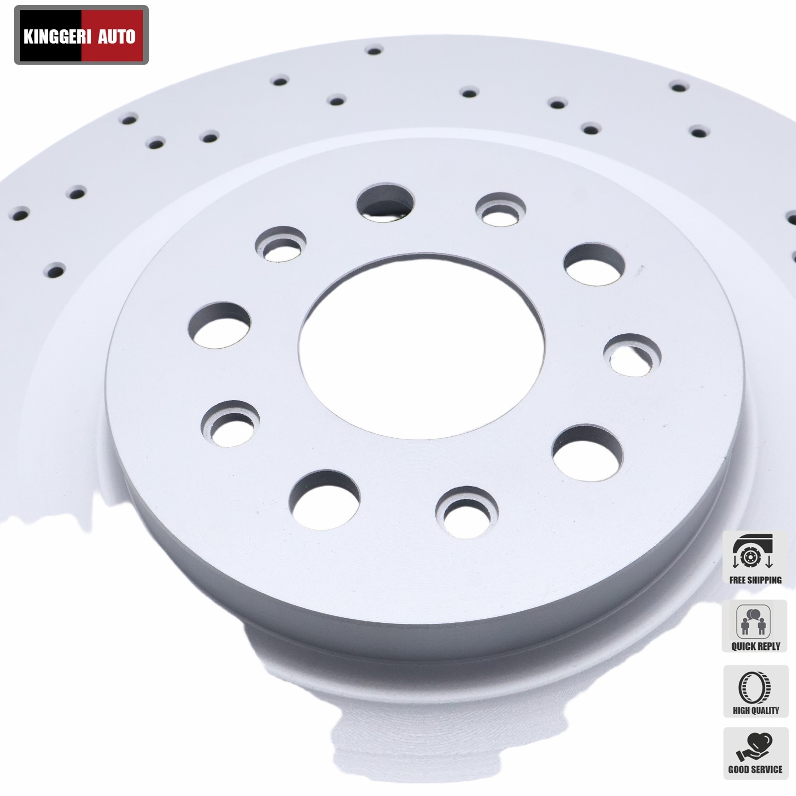 2Pcs Rear Floating Vent Disc 670035019 For Maserati Ghibli Quattroporte 17-21
