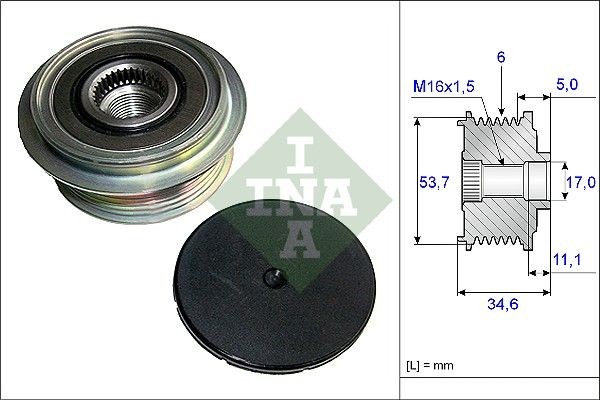 NEU - Schaeffler INA 535012510 Generatorfreilauf FüR Ford Volvo-image