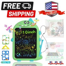 10 Inch LCD Writing Tablet for Kids, Type-C Rechargeable Doodle Board with Di...