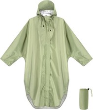 ANYOO Waterproof Rain Poncho for adults Lightweight Reusable Hiking Hooded Coat