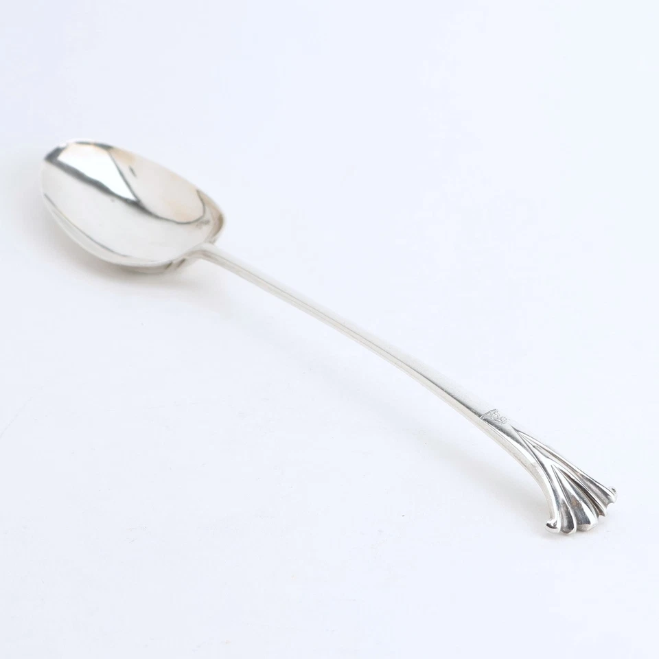 Onslow James Tookey London Sterling Pair Stuffing Spoons 1766 Georgian Armorial - Image 2 of 4