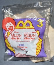 Vintage McDonald s 1998 Kids Happy Meal Toy Disney Mulan 3 Khan Spinning Top