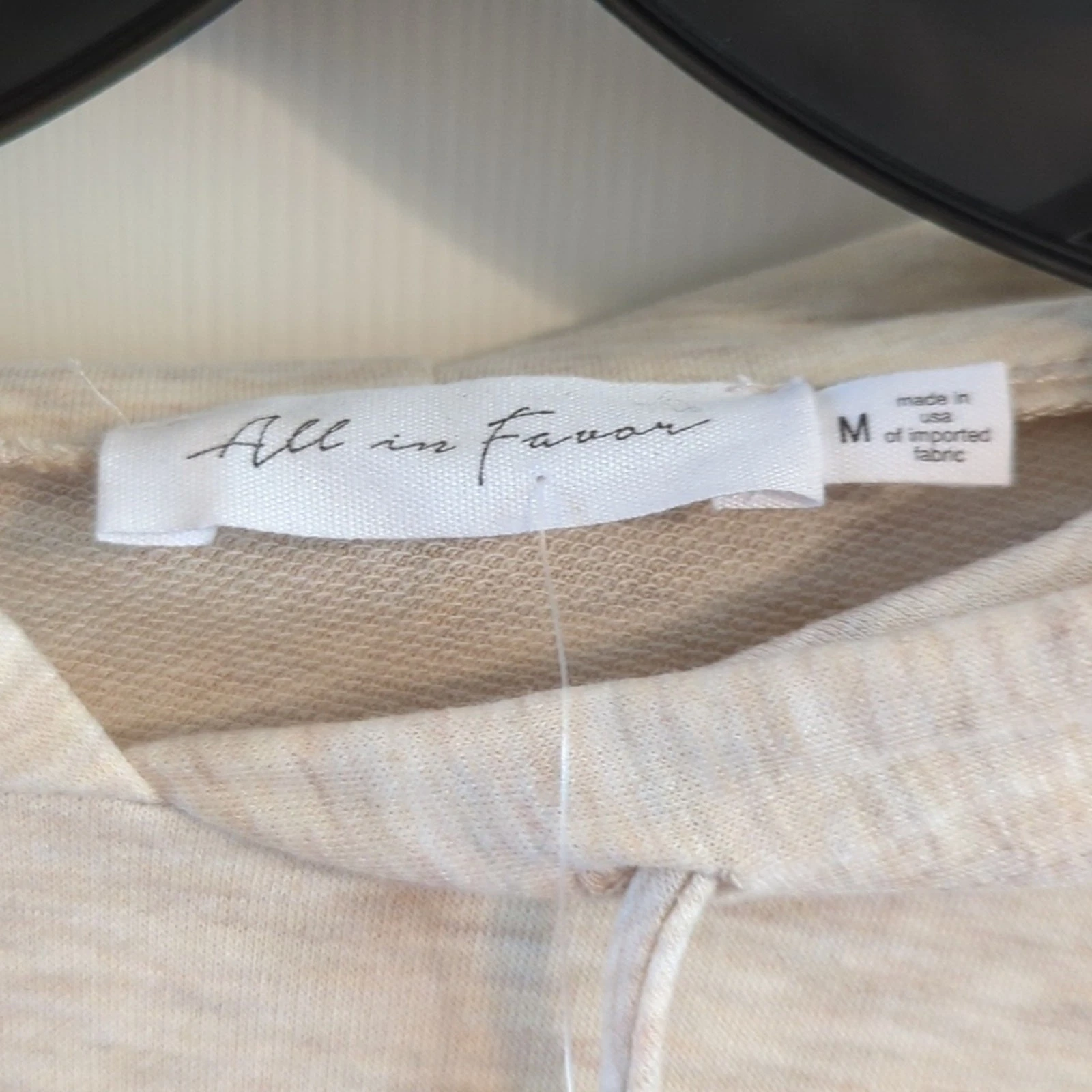 OFF WHITE Felpa con cappuccio All in Favor nuova con etichetta M