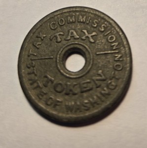 1941 State of Washington 14 Cents Tax Token Tax Commission