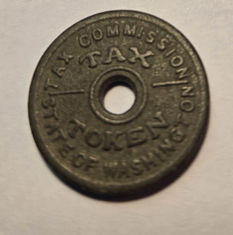 1941 State of Washington 14 Cents Tax Token Tax Commission