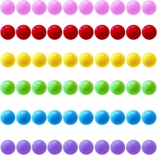 60 Pcs Chinese Checkers Marbles Balls 14mm Game Replacement Marbles Balls