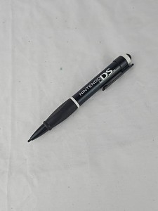 OEM Official Nintendo DS Large BLACK Retractable Pen Stylus W/Rubber Grip